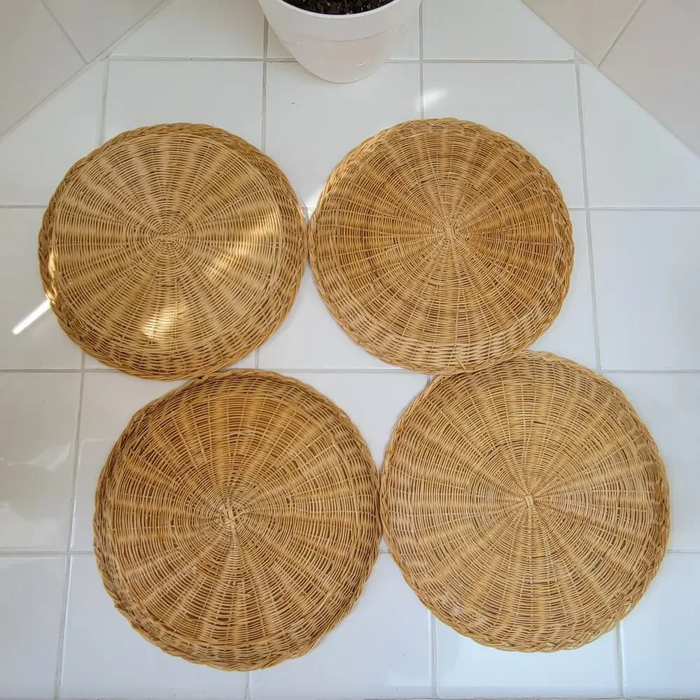 Set of 4 Baskets for Wall Hanging or to Hold Paper Plates